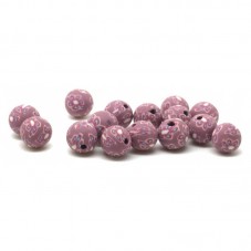 15 Perles Violine en Pâte Polymère Fimo 8mm pour la Création de Bijoux Fantaisie - DIY