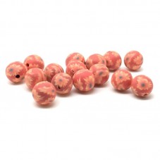 15 Perles Oranges en Pâte Polymère Fimo 8mm pour la Création de Bijoux Fantaisie - DIY