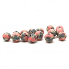 15 Perles Rouges en Pâte Polymère Fimo 8mm pour la Création de Bijoux Fantaisie - DIY