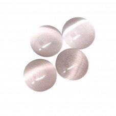 Cabochon en Verre Œil de Chat Mauve 10mm [à l'unité]