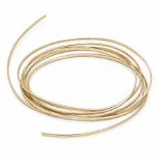 2 Mètres de Cordon Corde Imitation Cuir Brillant Doré 2mm pour la Création de Bijoux Fantaisie - DIY