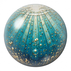 Cabochon en Verre Illustré Rayons de Soleil Sous la Mer 12 à 25mm pour la Création de Bijoux Fantaisie - DIY