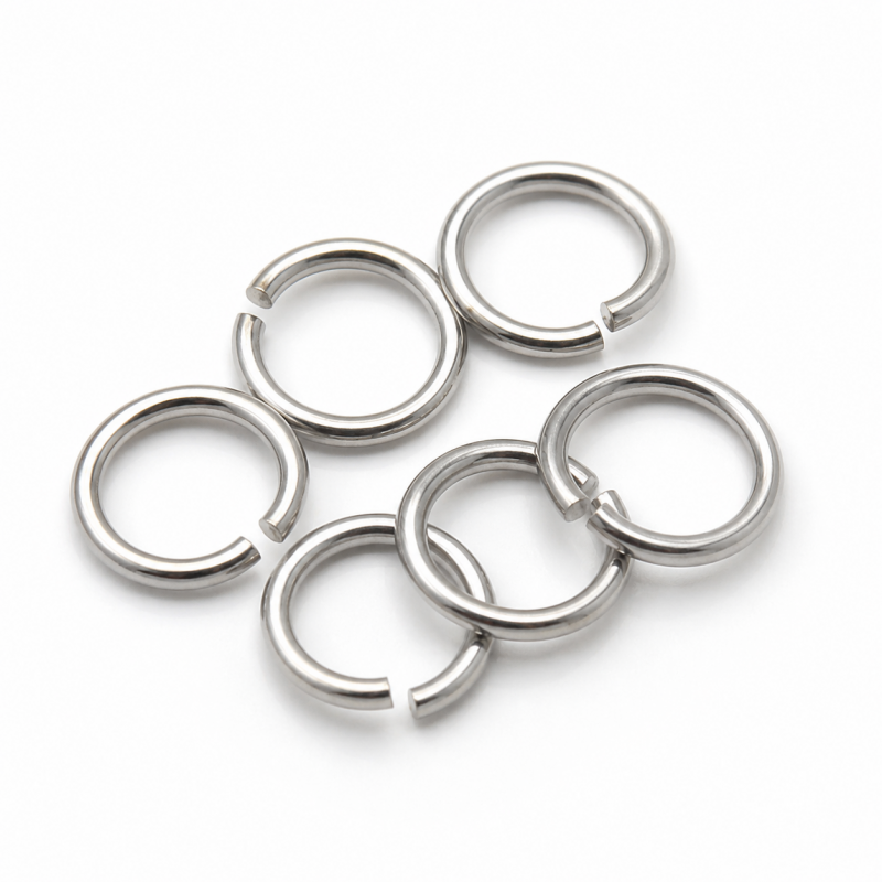 1000 Anneaux de Jonction Ouverts en Acier Inoxydable Argenté 3,5mm