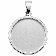 Support Pendentif Argenté en Acier Inoxydable pour Cabochon 20mm pour la Création de Bijoux Fantaisie - DIY
