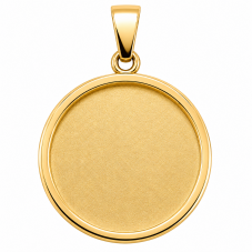 Support Pendentif Doré en Acier Inoxydable pour Cabochon 20mm pour la Création de Bijoux Fantaisie - DIY