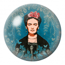 Cabochon en Verre Illustré Frida Vintage aux Singes, Perroquets et Papillons 12 à 25mm pour la Création de Bijoux Fantaisie - DI