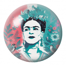 Cabochon en Verre Illustré Frida Pop aux Deux Oiseaux 12 à 25mm pour la Création de Bijoux Fantaisie - DIY