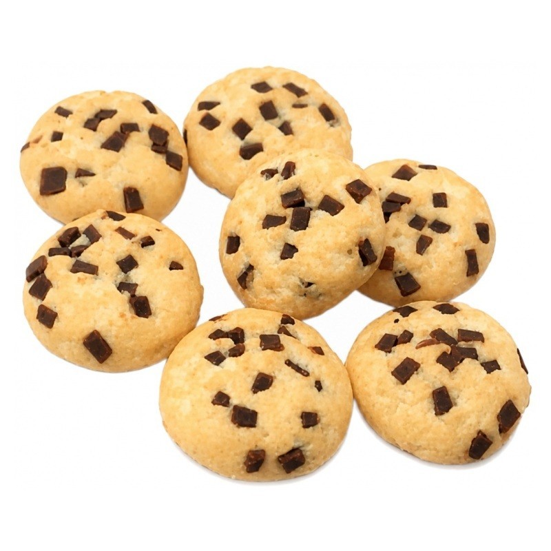 2 Cabochons Cookie Miniature Gourmandise Fimo Fait Main 9x3mm