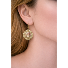 1 Paire de Supports Boucles d’Oreilles en Acier Inoxydable Doré pour Cabochon 12mm