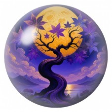 Cabochon en Verre Illustré Arbre Fleuri aux Tournesols 12 à 25mm pour la Création de Bijoux Fantaisie - DIY