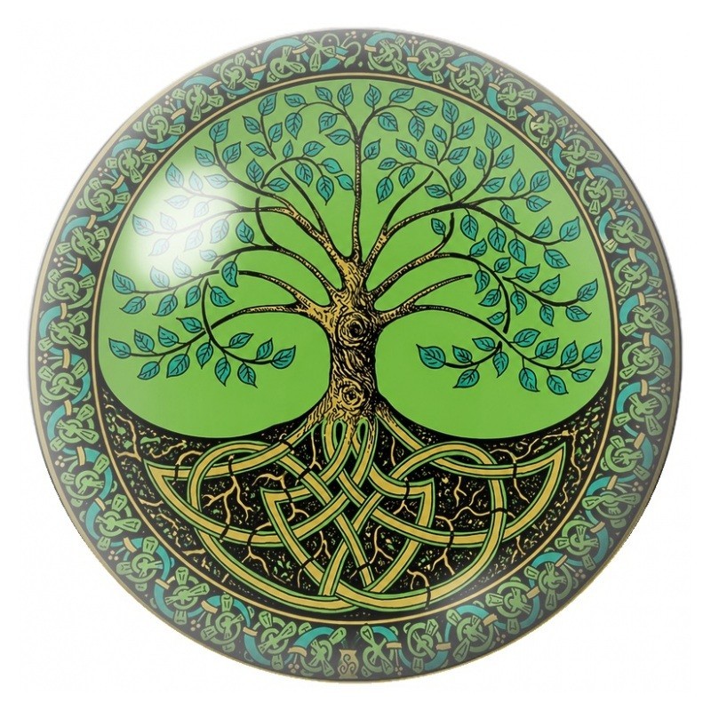Cabochon en Verre Illustré Arbre de Vie Celtique 12 à 25mm