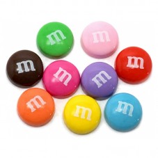 9 Cabochons Bonbons en Résine 14mm pour la Création de Bijoux Fantaisie - DIY