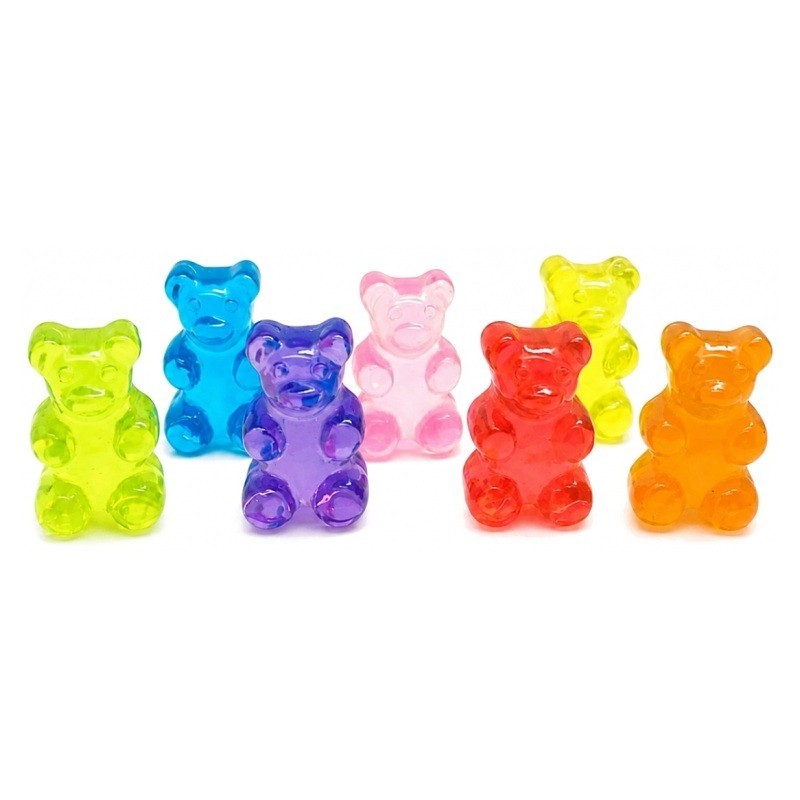 5 Cabochons Bonbons Nounours 17mm