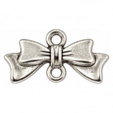 10 Connecteurs Noeud Argenté 20x10 mm pour la Création de Bijoux Fantaisie - DIY