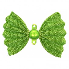 2 Grands Noeuds Papillon Connecteurs en Métal 25x37mm pour la Création de Bijoux Fantaisie - DIY