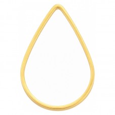 10 Connecteurs Goutte Doré 16x11mm pour la Création de Bijoux Fantaisie - DIY