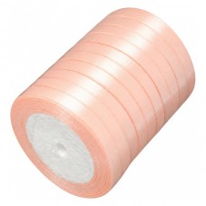 2 Mètres de Ruban Satin Saumon 10mm