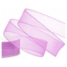 2 Mètres de Ruban d'Organza Mauve 15mm pour la Création de Bijoux Fantaisie - DIY