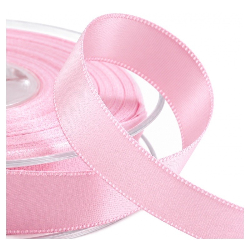2 Mètres de Ruban Satin Rose 15mm