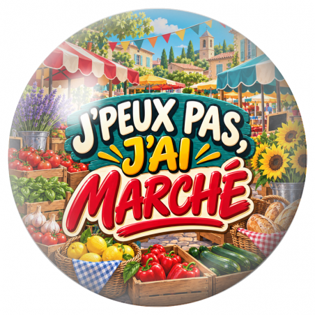 Cabochon en Verre Illustré J’Peux Pas, J’ai Marché 12 à 25mm