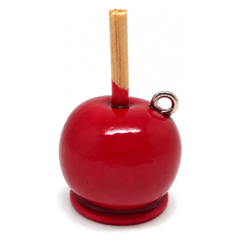 Breloque Pomme d'Amour en Fimo Fait-Main 30x15mm