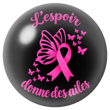 Cabochon en Verre Illustré L’Espoir Donne des Ailes 12 à 25mm pour la Création de Bijoux Fantaisie - DIY