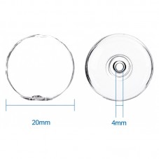 Globe en Verre Transparent à Remplir 20mm pour la Création de Bijoux Fantaisie - DIY