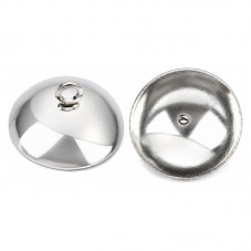 2 Attaches Pendentifs Argentées pour Globe 8mm pour la Création de Bijoux Fantaisie - DIY