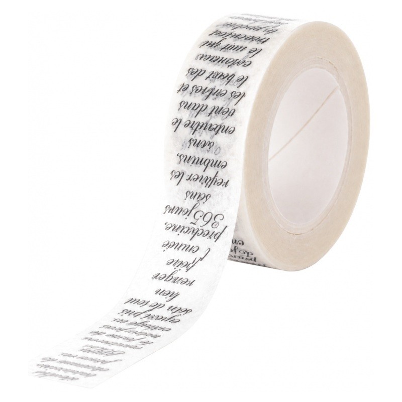 Masking Tape Washi Écriture Française 15mm x 10m