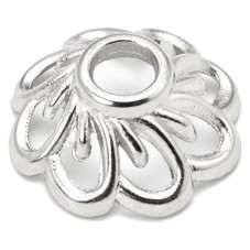 10 Coupelles Calottes pour Perles Argenté 9mm pour la Création de Bijoux Fantaisie - DIY