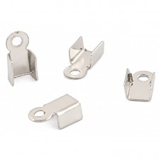 50 Embouts Attaches pour Cordon 3mm Argenté, Platine, Gunmétal ou Bronze