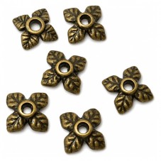 10 Coupelles Calottes pour Perles Bronze 6mm pour la Création de Bijoux Fantaisie - DIY