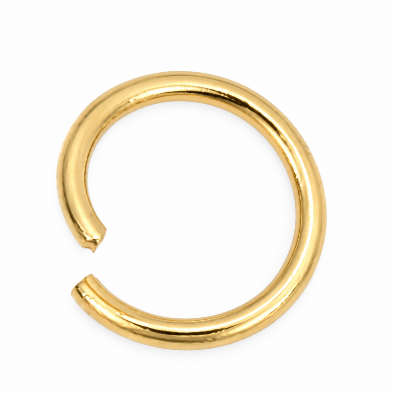 50 Anneaux de Jonction Ouverts en Acier Inoxydable Doré 5mm