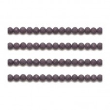 110 Perles à Facettes en Verre Mauve Foncé 4mm pour la Création de Bijoux Fantaisie - DIY
