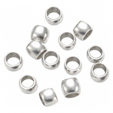 Environ 300 Perles à Écraser Argentées 2mm Sachet de 5grs pour la Création de Bijoux Fantaisie - DIY