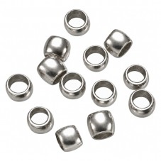 Environ 300 Perles à Écraser Platine 2mm Sachet de 5grs pour la Création de Bijoux Fantaisie - DIY