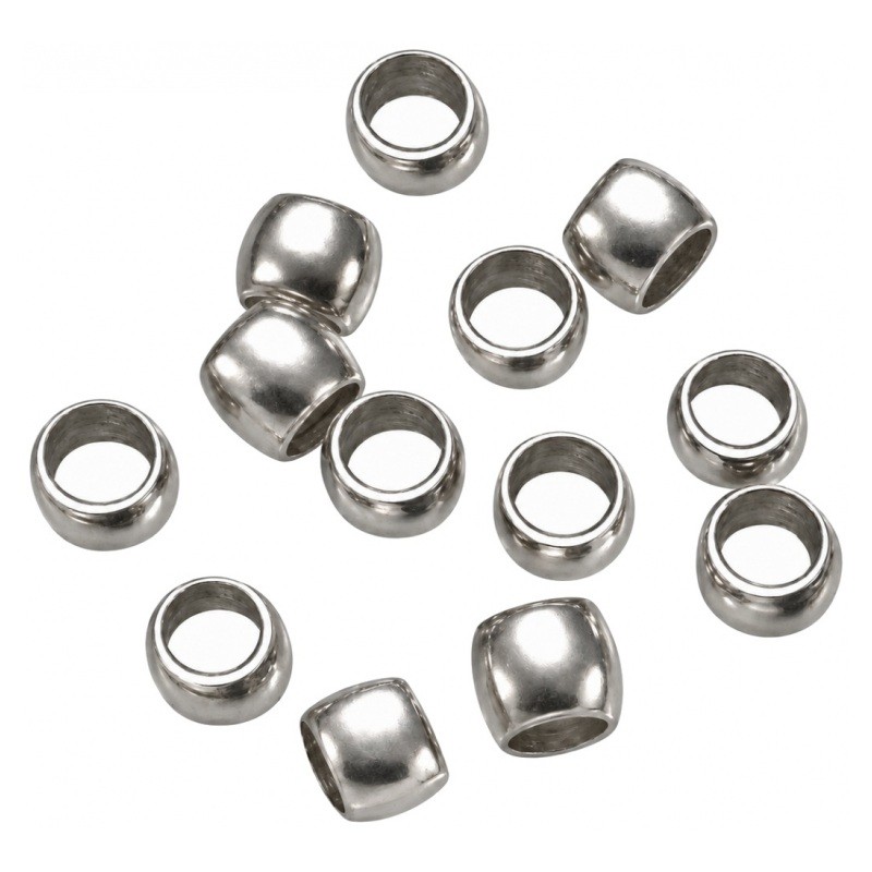 Environ 300 Perles à Écraser Platine 2mm Sachet de 5grs