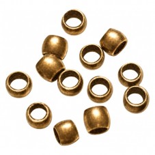 Environ 300 Perles à Écraser Bronze 2mm Sachet de 5grs pour la Création de Bijoux Fantaisie - DIY
