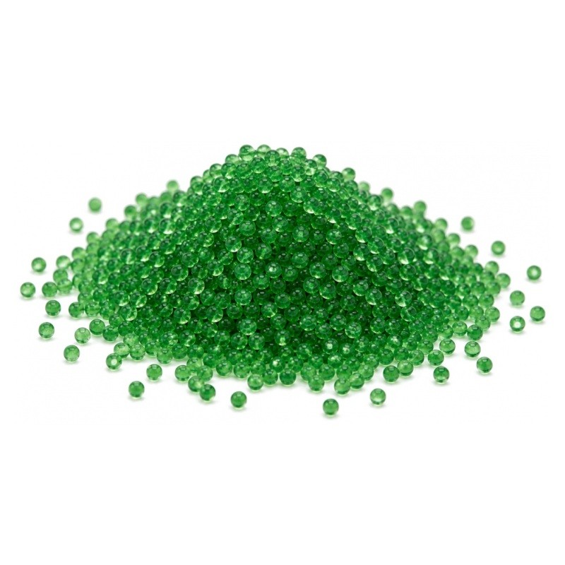 Microbilles en Verre Vert Foncé 0,8 à 1mm – Sachet de 10g