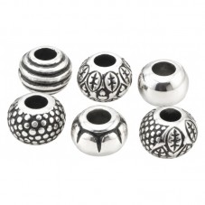 50 Perles Argentées en Acrylique Mixte 11-14mm pour la Création de Bijoux Fantaisie - DIY