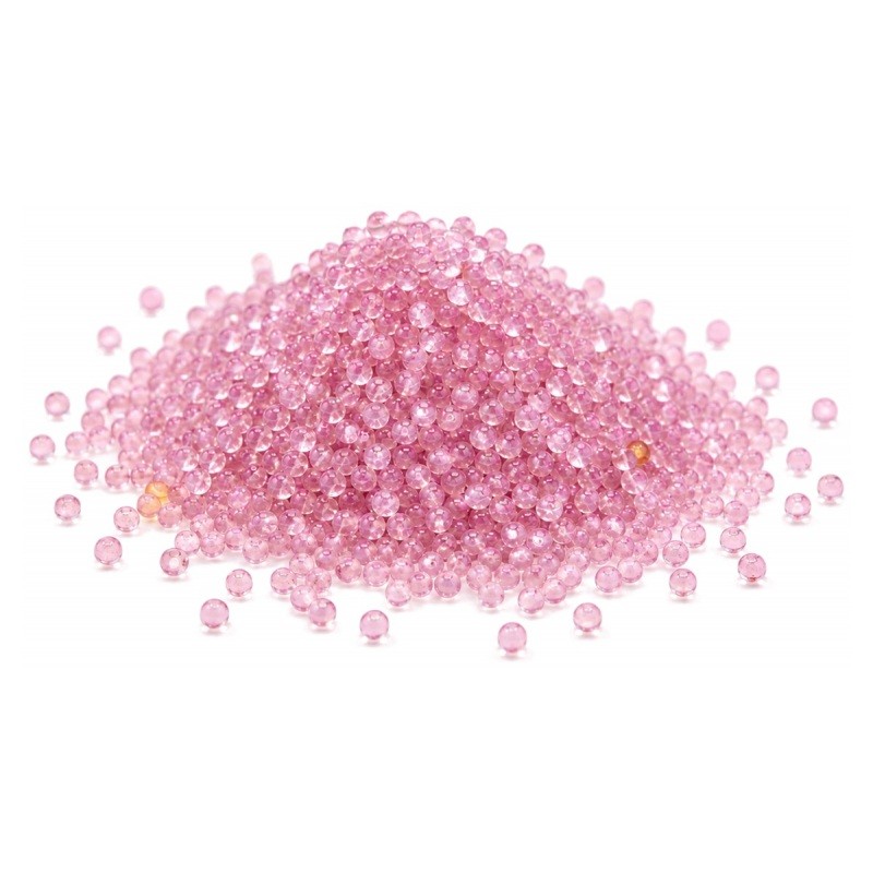 Microbilles en Verre Rose Clair 0,6 à 0,8mm – Sachet de 10g