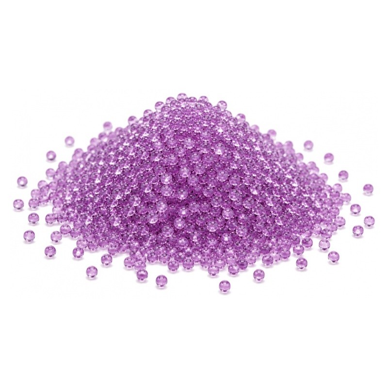 Microbilles en Verre Mauves 1 à 1,5mm – Sachet de 10g