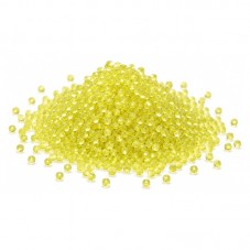 1 Sachet de 10g de Microbilles en Verre 0.4-0.6 mm Jaune pour la Création de Bijoux Fantaisie - DIY