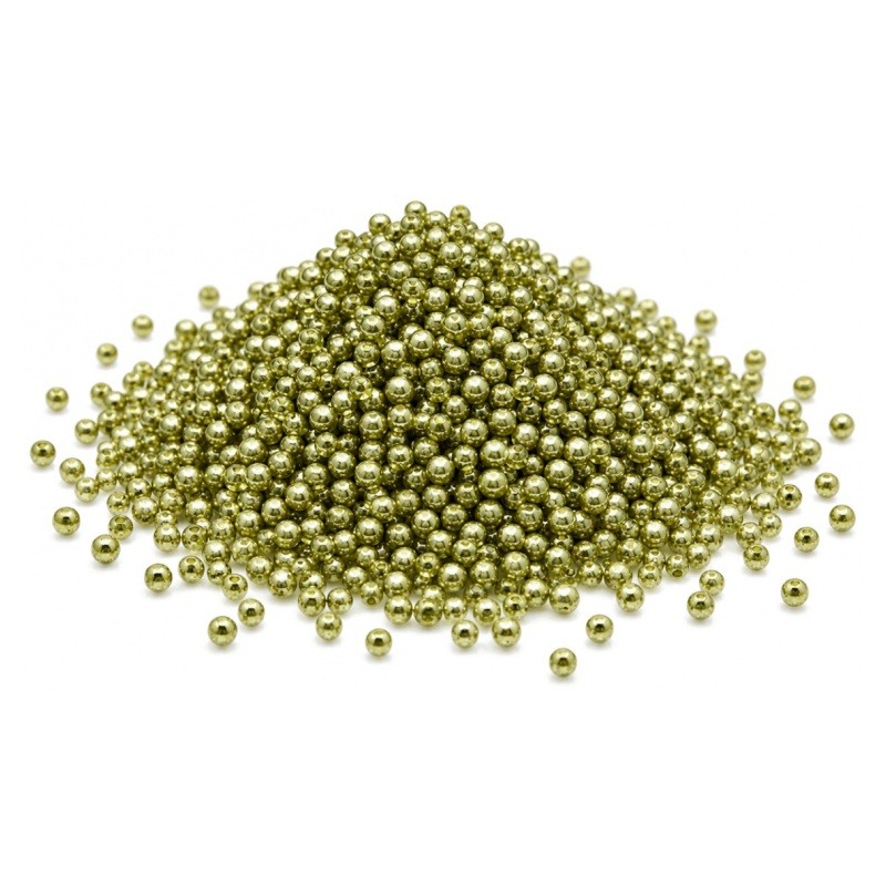 Microbilles en Verre Kaki Métallisé 0,8 à 1mm – Sachet de 10g
