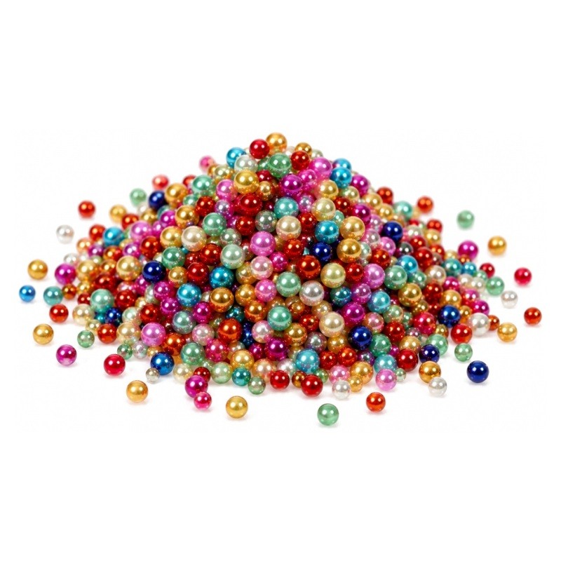 1 Sachet de 15g de Microbilles Multicolores en Verre 0,7mm