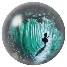 Cabochon en Verre Illustré Alice dans la Vague Turquoise 12 à 25mm pour la Création de Bijoux Fantaisie - DIY