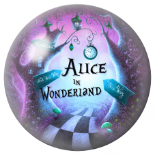 Cabochon en Verre Illustré Chemin d’Alice au Pays des Merveilles 12 à 25mm pour la Création de Bijoux Fantaisie - DIY