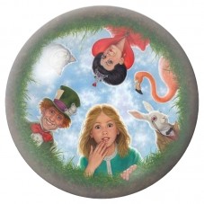 Cabochon en Verre Illustré Rêve d'Alice au Pays des Merveilles 12 à 25mm pour la Création de Bijoux Fantaisie - DIY