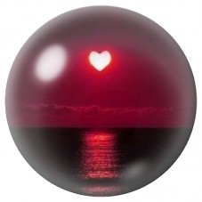 Cabochon en Verre Illustré Cœur Lumineux au-dessus de la Mer 12 à 25mm pour la Création de Bijoux Fantaisie - DIY
