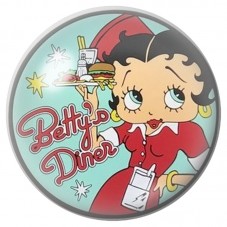 Cabochon en Verre Illustré Betty Boop au Diner 12 à 25mm pour la Création de Bijoux Fantaisie - DIY